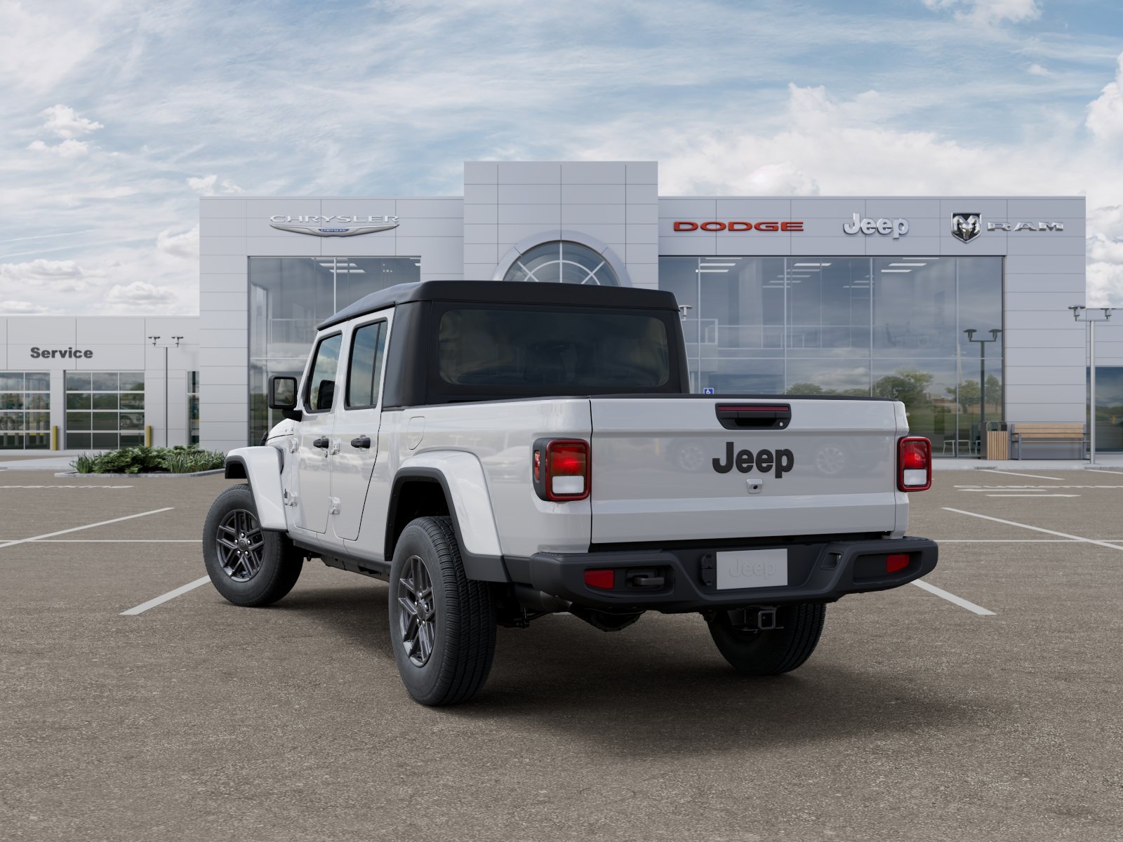 New 2026 Bright White Clear-Coat Exterior Paint Jeep Sport S image 42