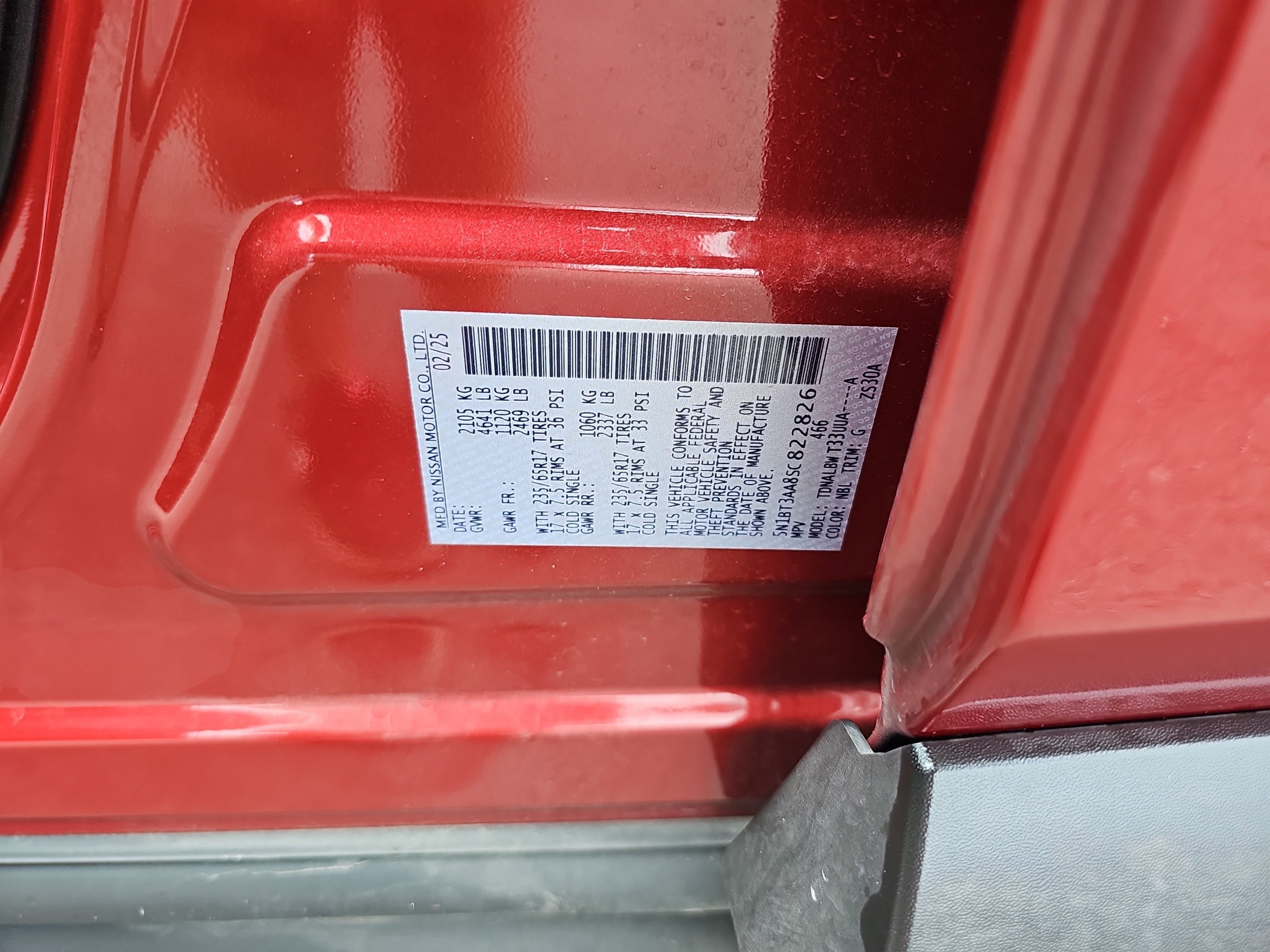 Used 2025 Scarlet Ember Tintcoat Nissan S image 27