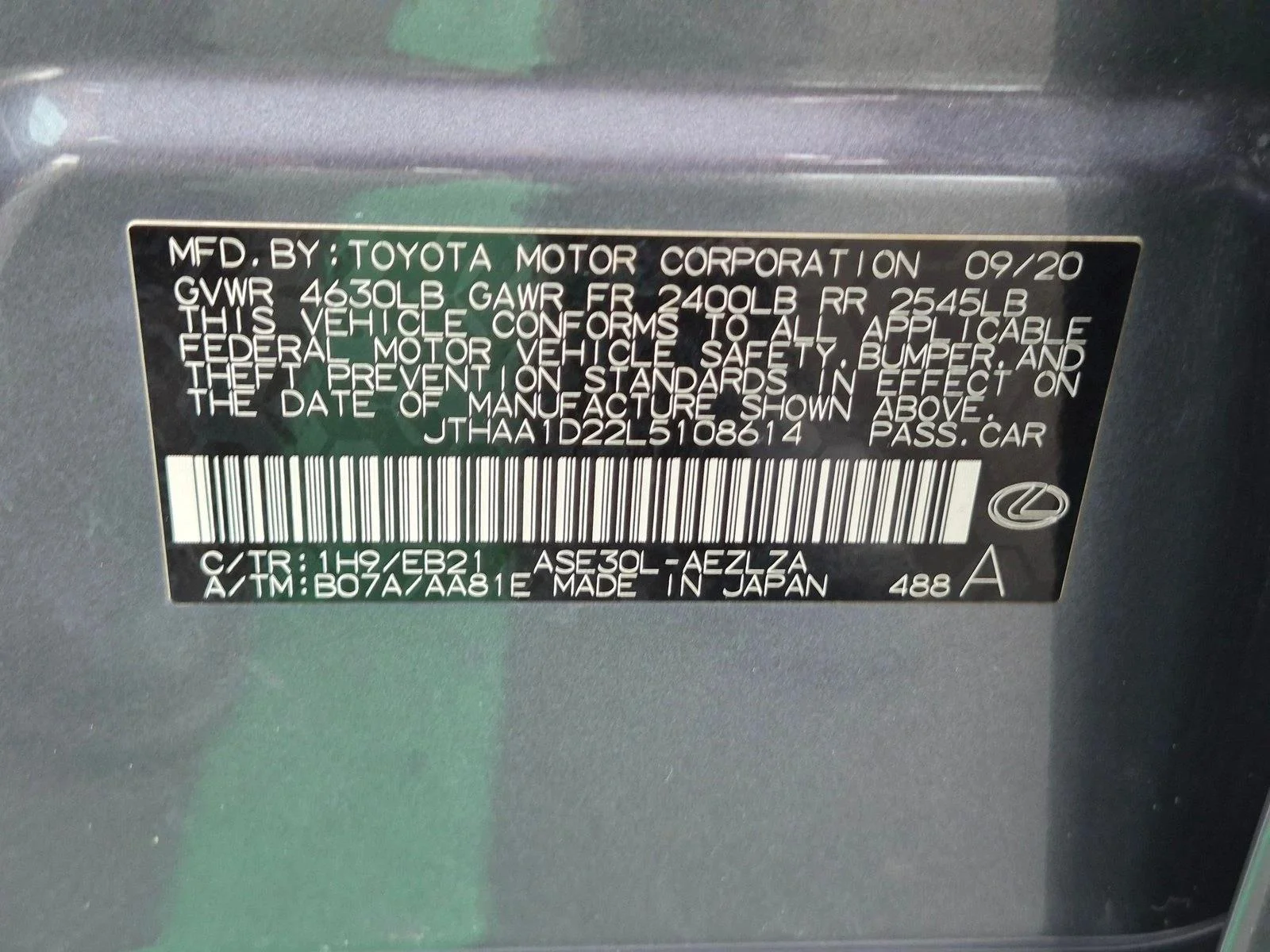 Certified Used 2020 Nebula Gray Pearl Lexus IS 300 image 25