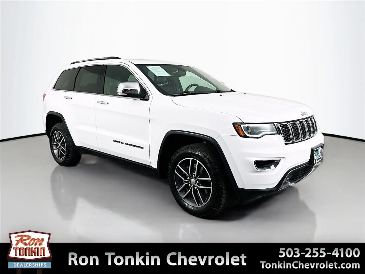 Used 2017 Bright White Clearcoat Jeep Limited image 1