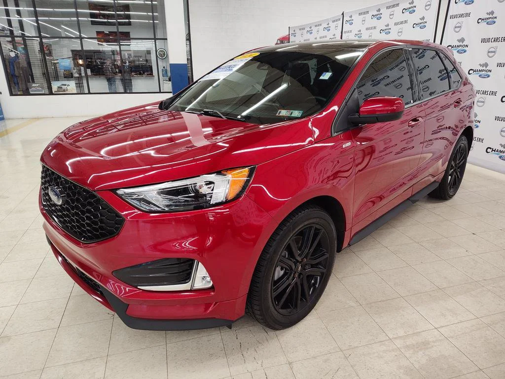 Certified Used 2024 Red Metallic Ford ST Line image 3