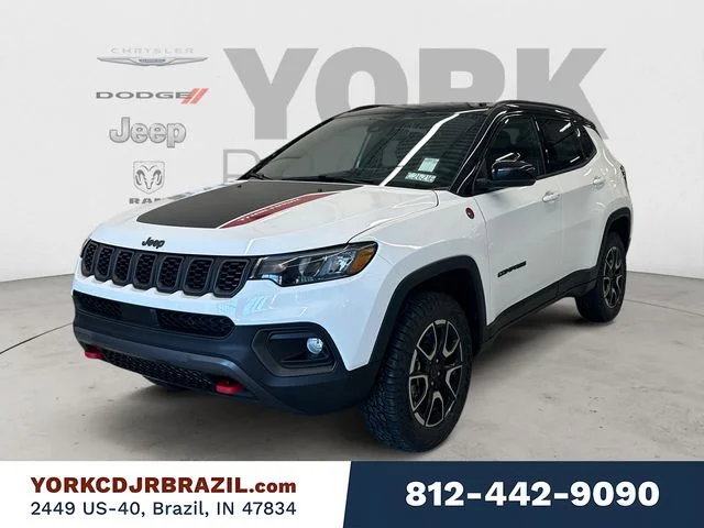 White 2026 Jeep Compass SUV / Crossover Four-Wheel Drive 