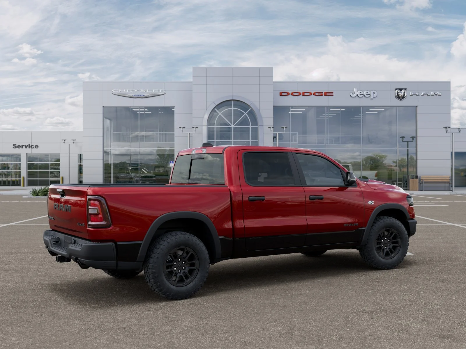 New 2026 Molten Red Pearl-Coat Exterior Paint RAM Rebel image 40