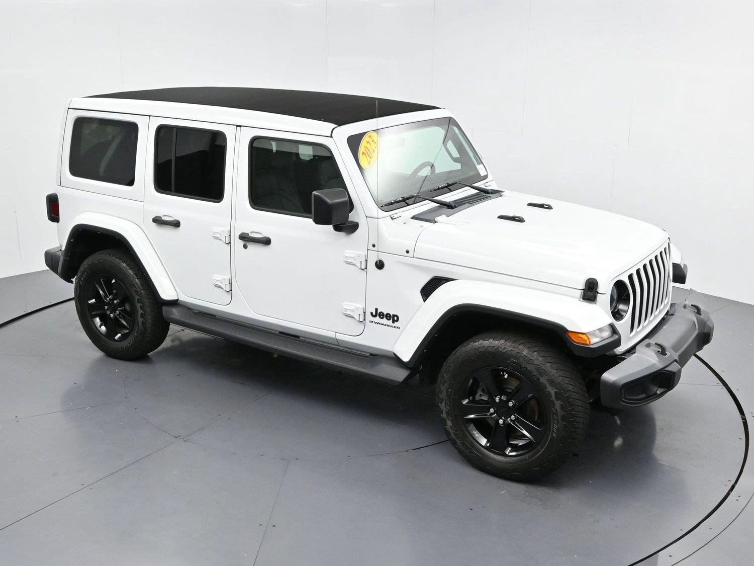 Used 2023 Bright White Clearcoat Jeep Sahara Altitude image 41