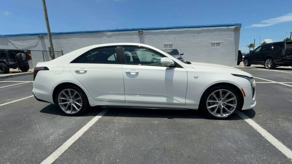 Used 2024 Crystal White Tricoat Cadillac Sport image 9