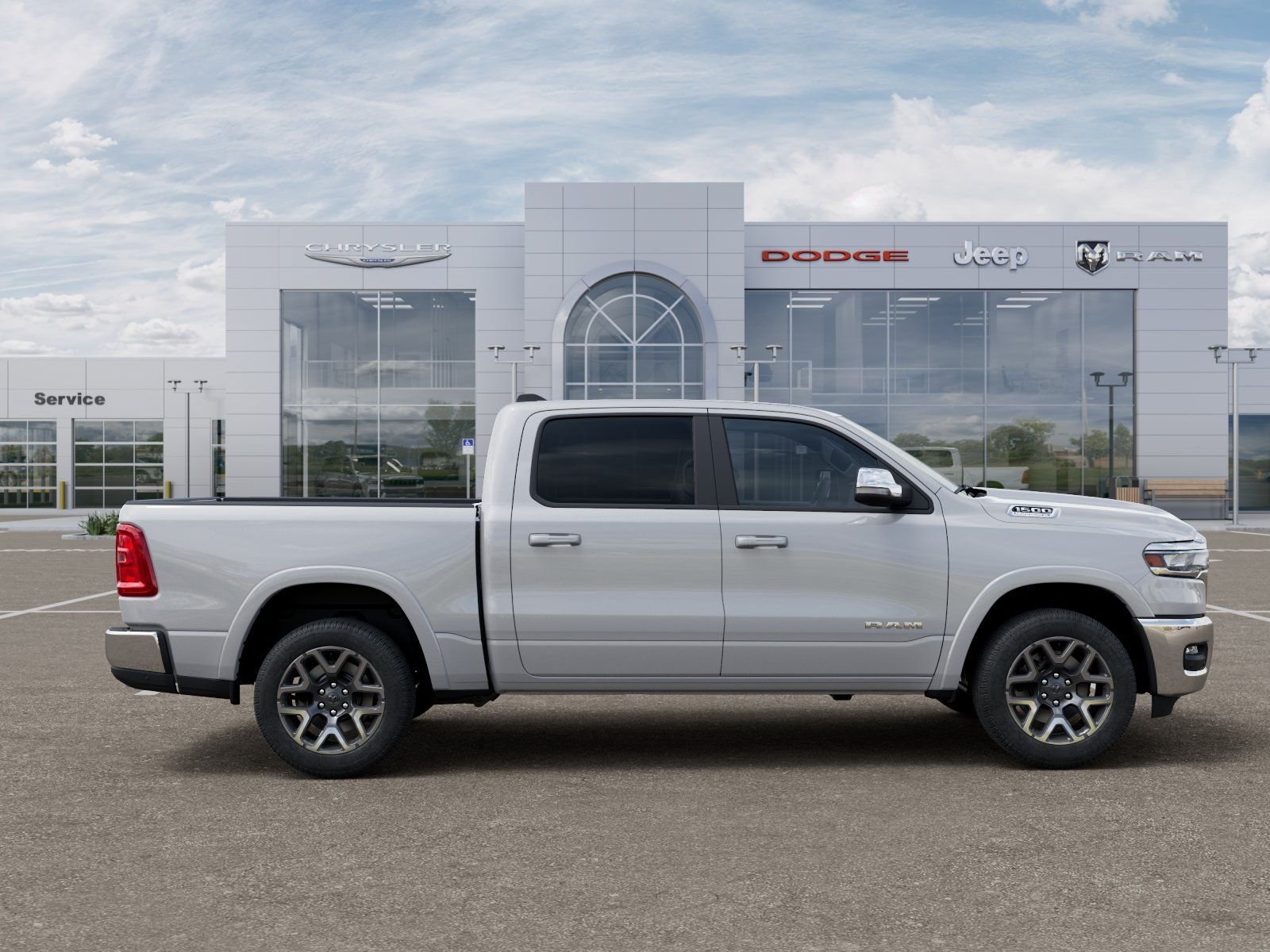 New 2026 Ivory White Tri-Coat Pearl-Coat Exterior Paint RAM Laramie image 21
