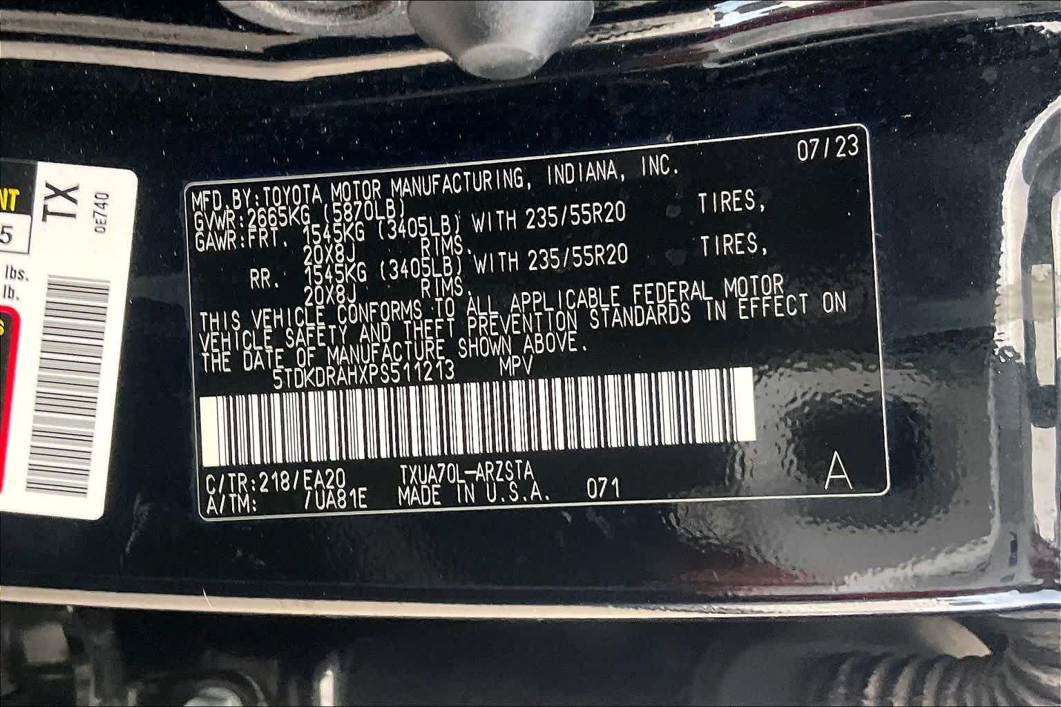 Used 2023 Midnight Black Metallic Toyota XSE image 35