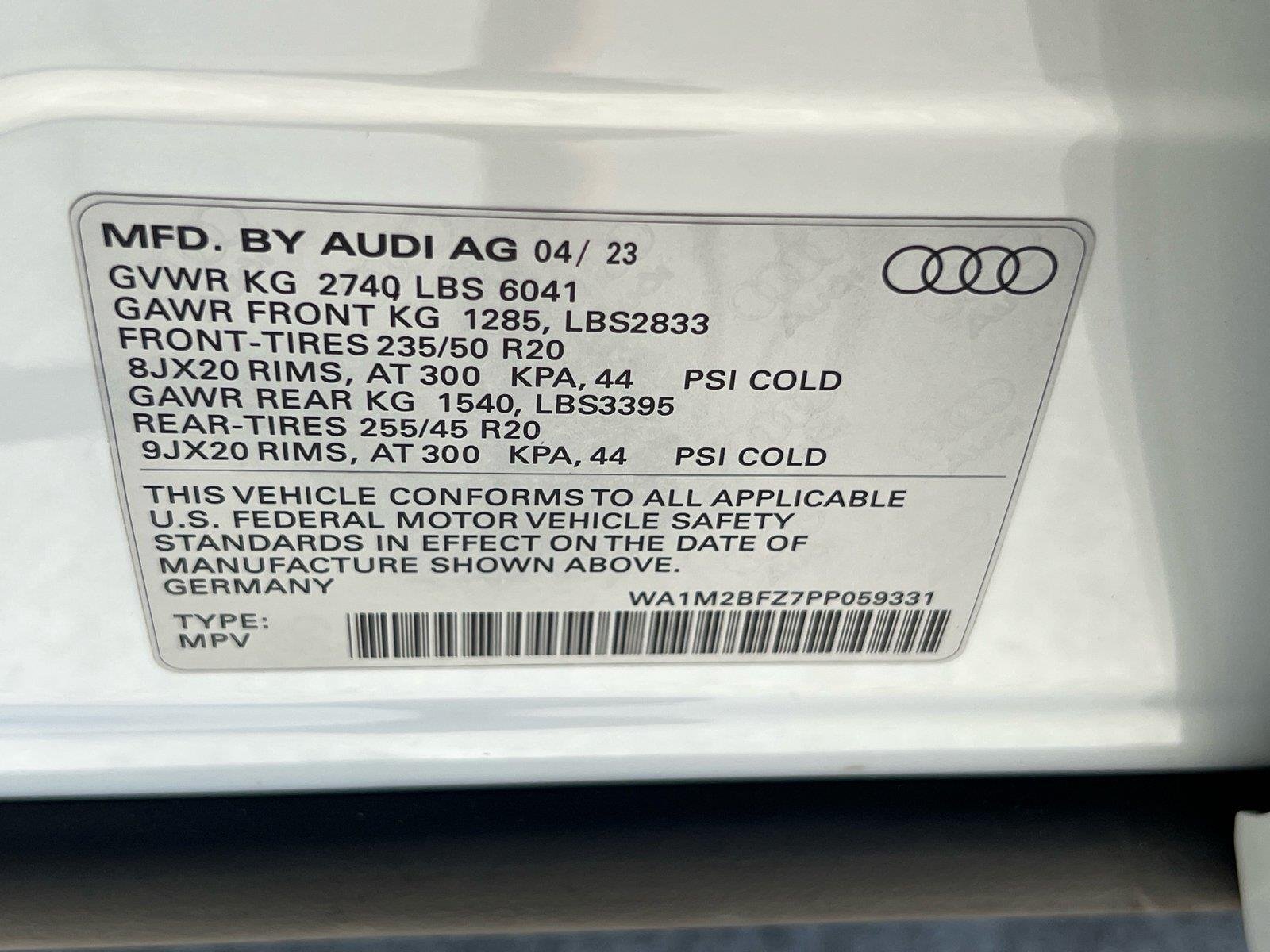 Used 2023 Glacier White Metallic Audi Prestige image 34