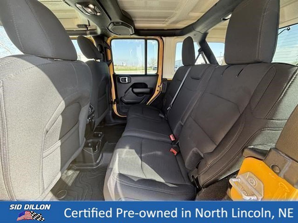 Used 2021 YELLOW Jeep 4x4 Willys Sport 4dr SUV image 22
