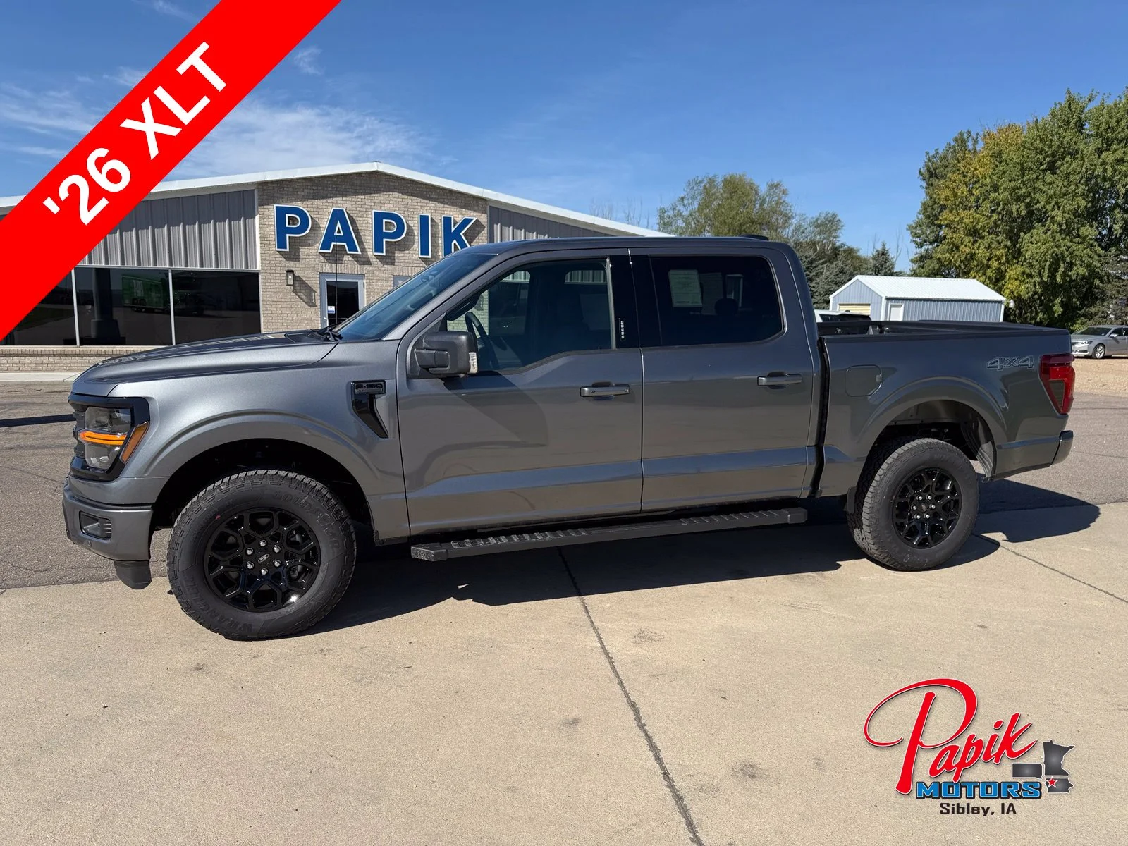 New 2026 Gray Metallic Ford XLT image 1
