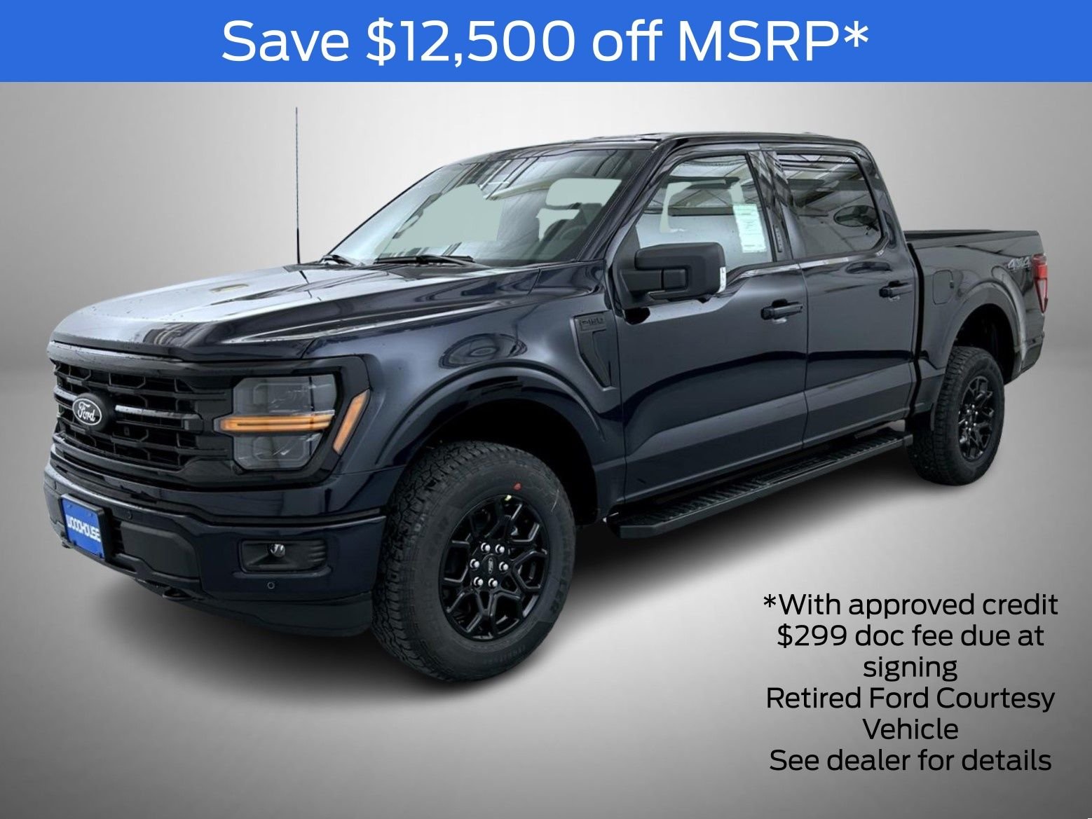 New 2026 Antimatter Blue Metallic Ford XLT image 1