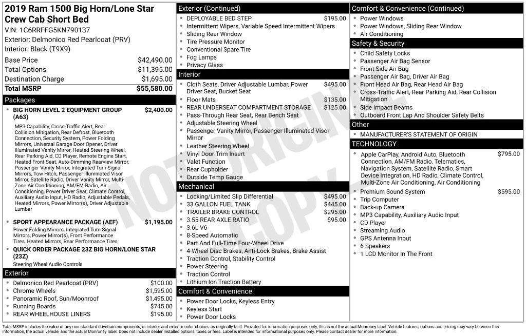 Used 2019 Red Ram Big Horn/Lone Star image 6