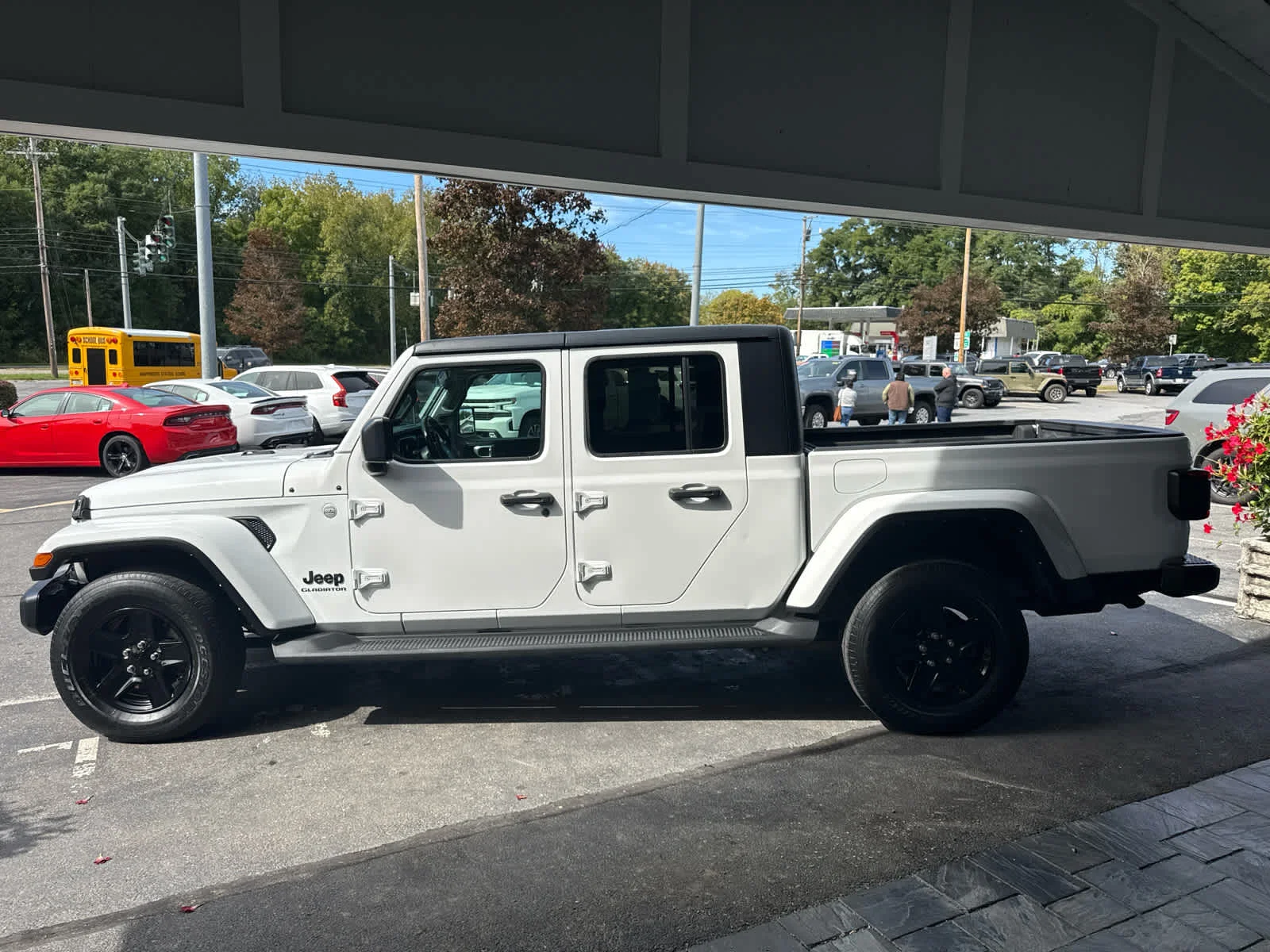Used 2021 Bright White Clearcoat Jeep Sport S image 6