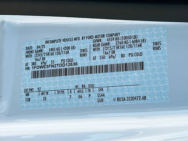New 2026 Oxford White Ford Base image 17