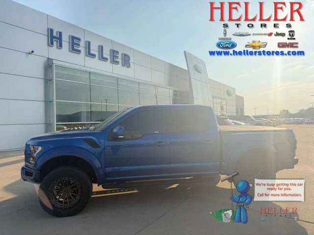 Used 2018 Lightning Blue Ford Raptor image 1