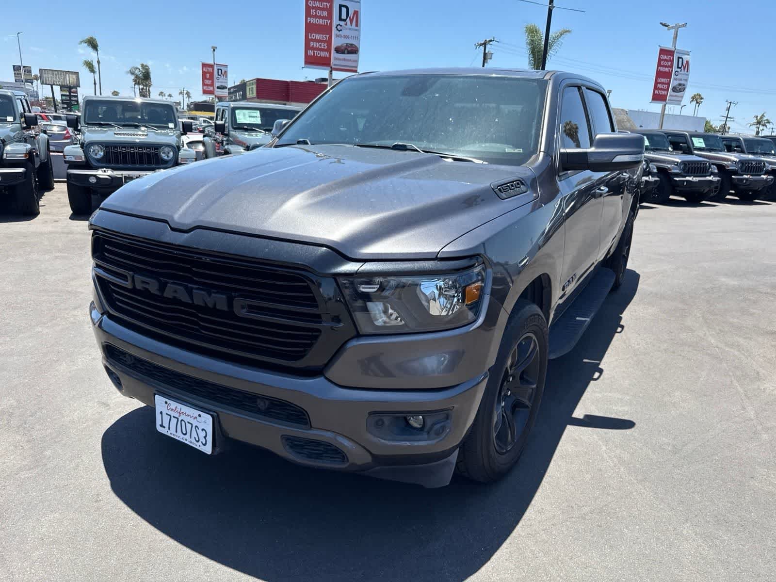 Used 2020 Granite Crystal Metallic Clearcoat Ram Big Horn image 3