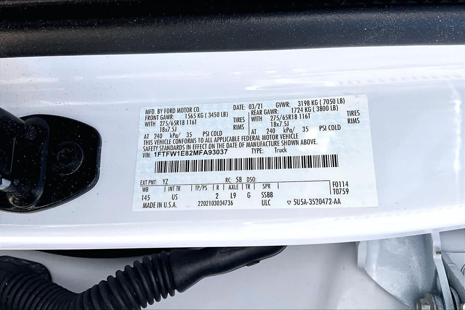 Used 2021 Oxford White Ford XLT image 37