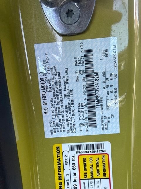 Used 2025 Yellow Ford GT image 15