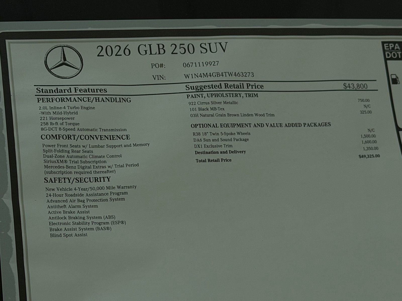 Used 2026 Silver Mercedes-Benz GLB 250 image 22