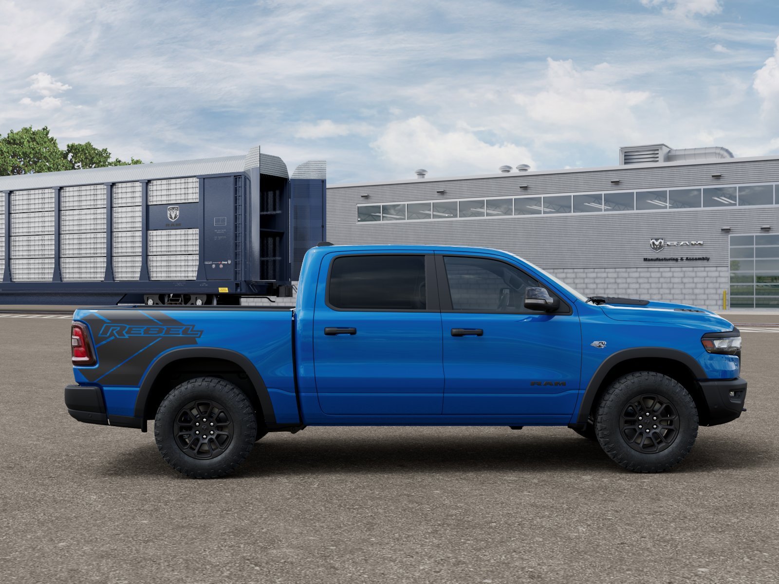 New 2026 Hydro Blue Pearl-Coat Exterior Paint RAM Rebel image 12