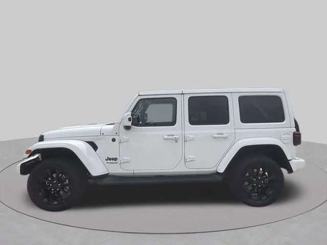 Used 2021 White Jeep Unlimited Sahara High Altitude image 2
