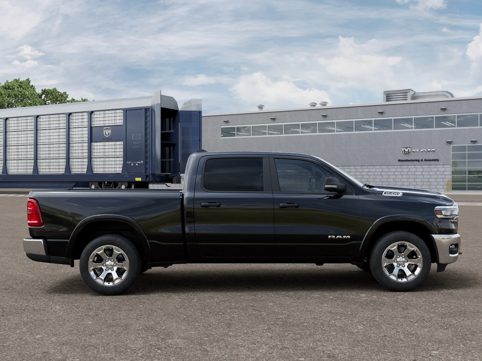 New 2026 Diamond Black Crystal Pearl-Coat Exterior Paint RAM Big Horn image 22