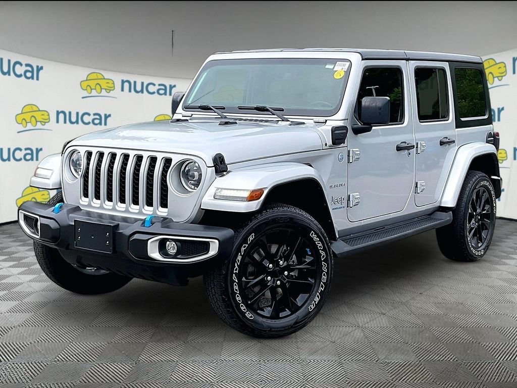 Used 2023 Silver Jeep Sahara 4xe image 3