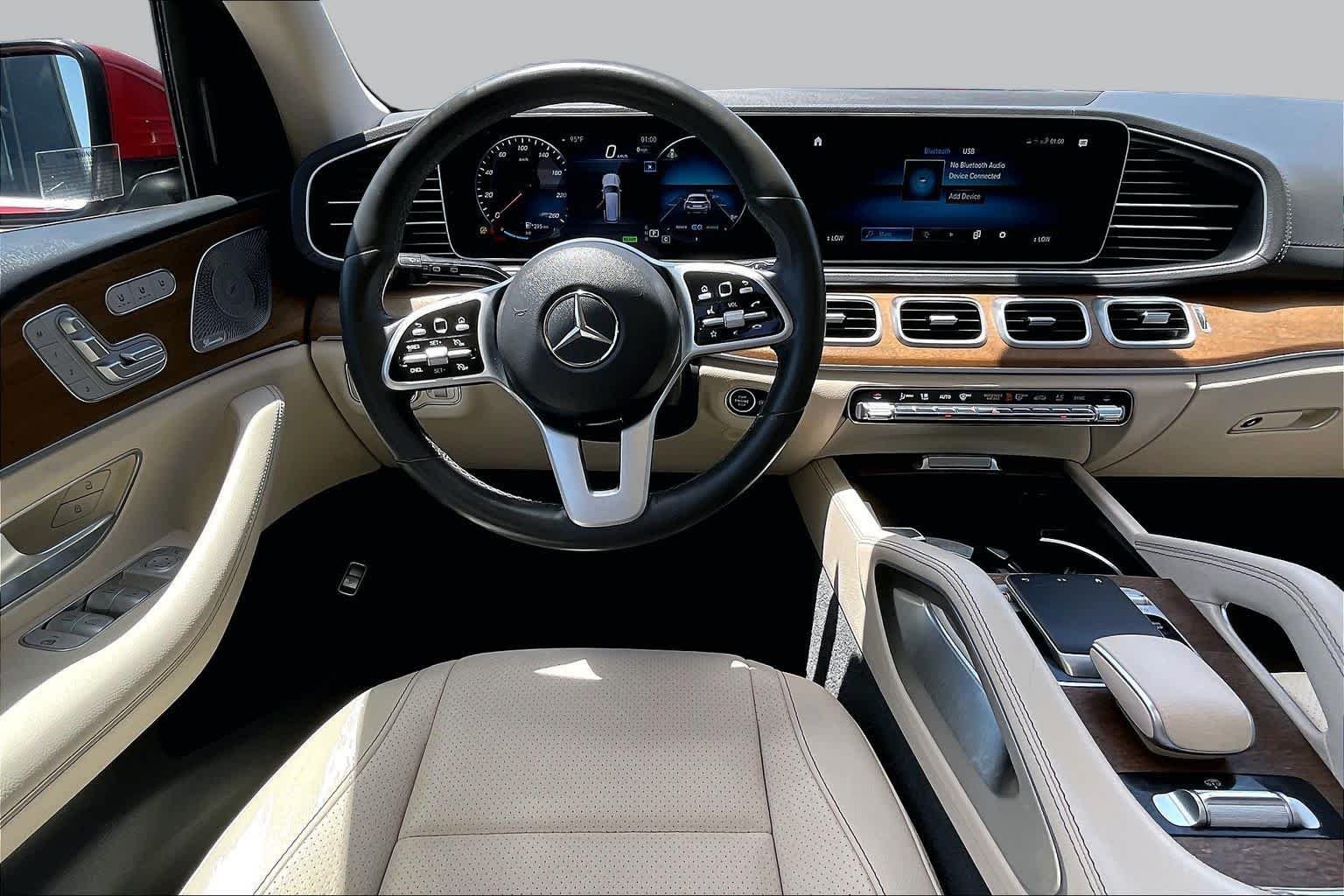 Used 2020 designo Cardinal Red Metallic Mercedes-Benz GLS 450 image 6