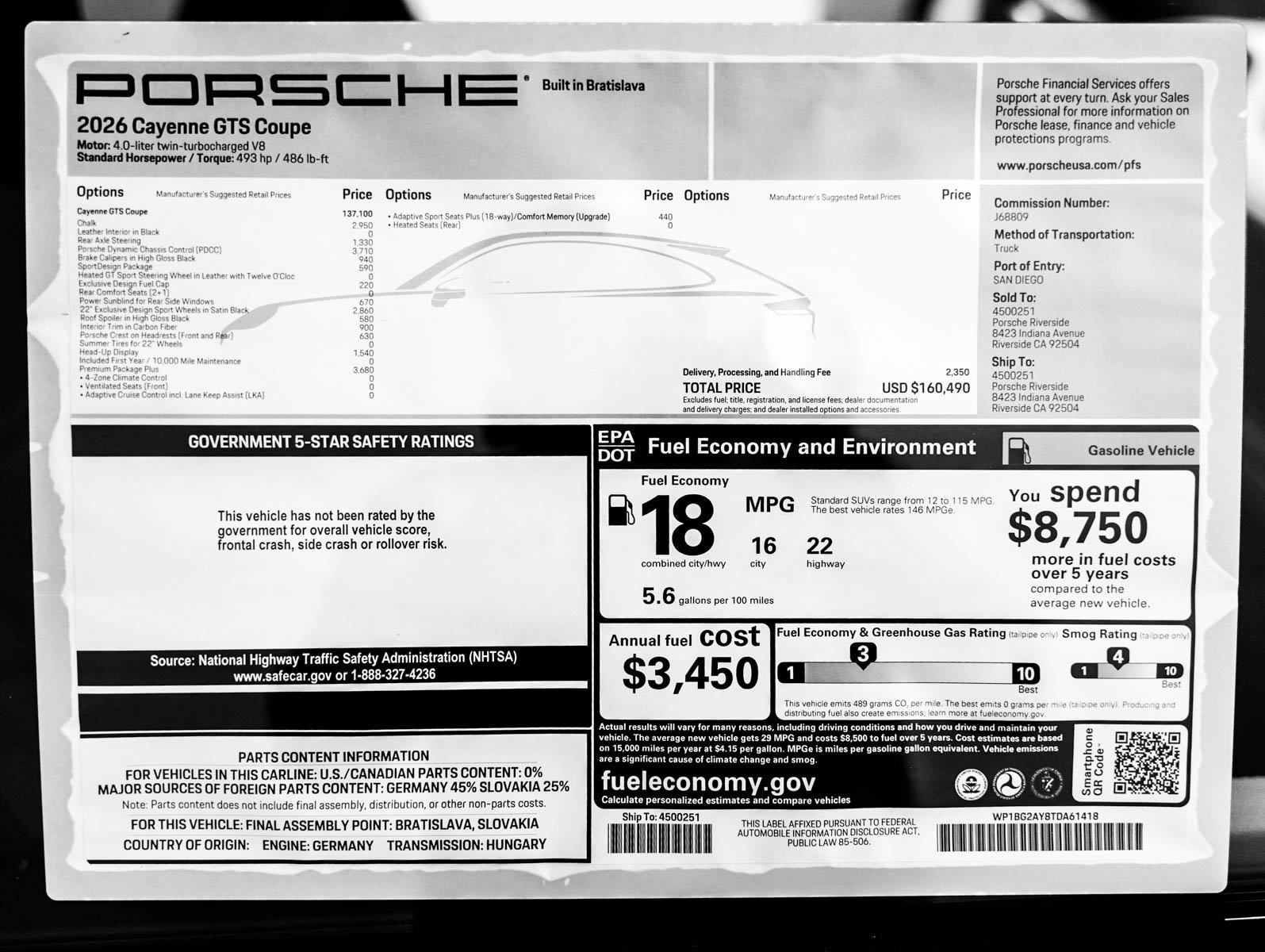 New 2026 CHALK Porsche GTS Coupe image 29