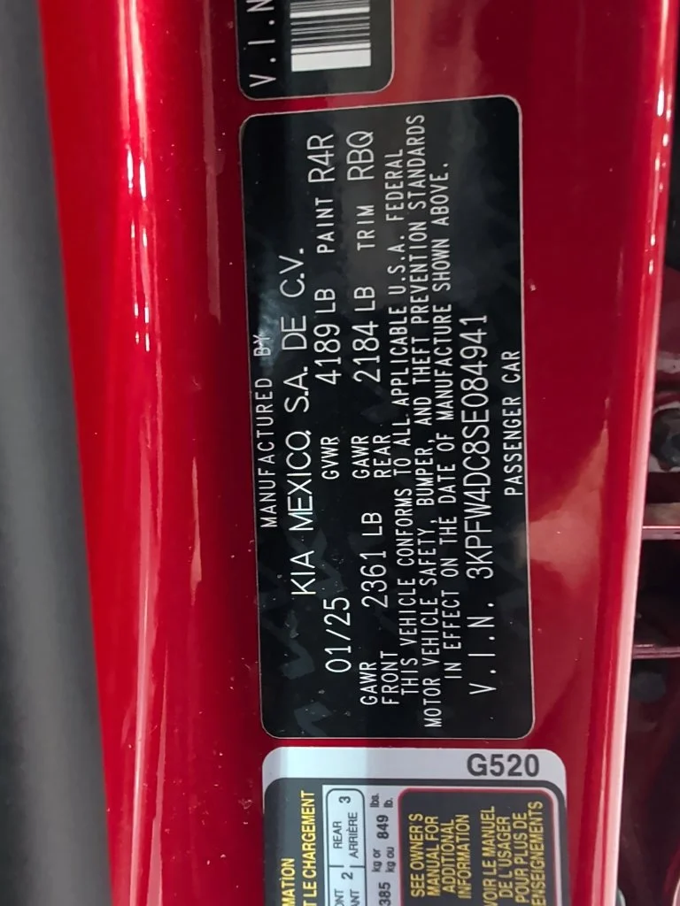 Used 2025 Currant Red Kia GT-Line Turbo image 15