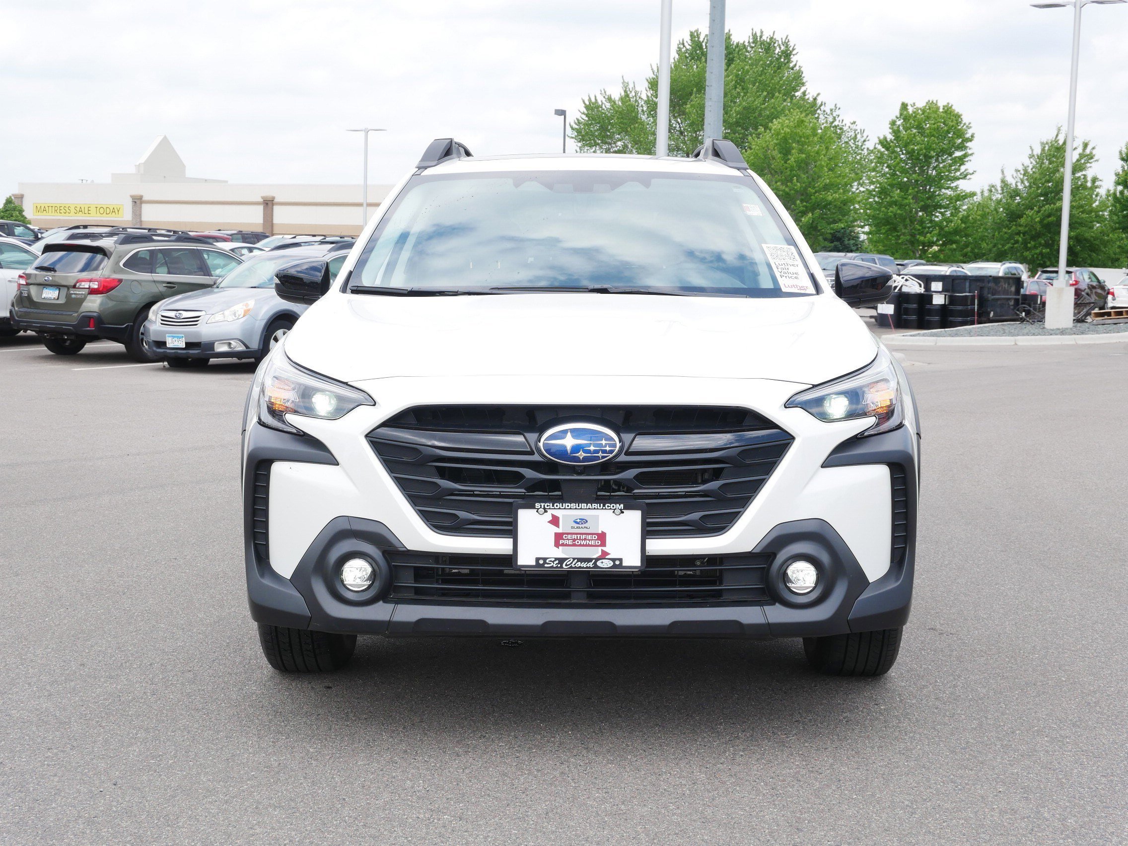 Certified 2024 Subaru Outback Onyx Edition with VIN 4S4BTGLD5R3213993 for sale in Saint Cloud, Minnesota