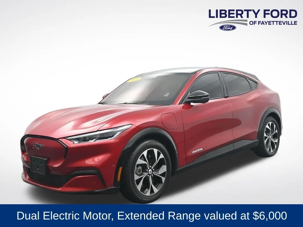 Used 2022 Red Metallic Ford Premium image 1