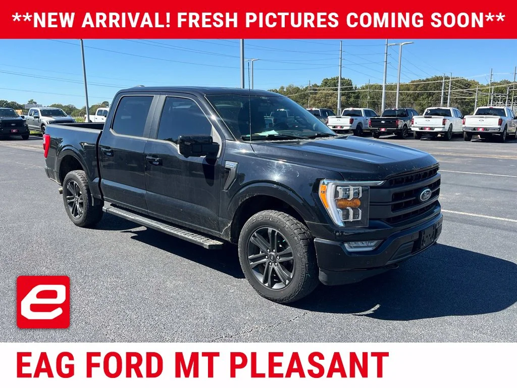 Used 2021 Agate Black Metallic Ford Lariat image 1