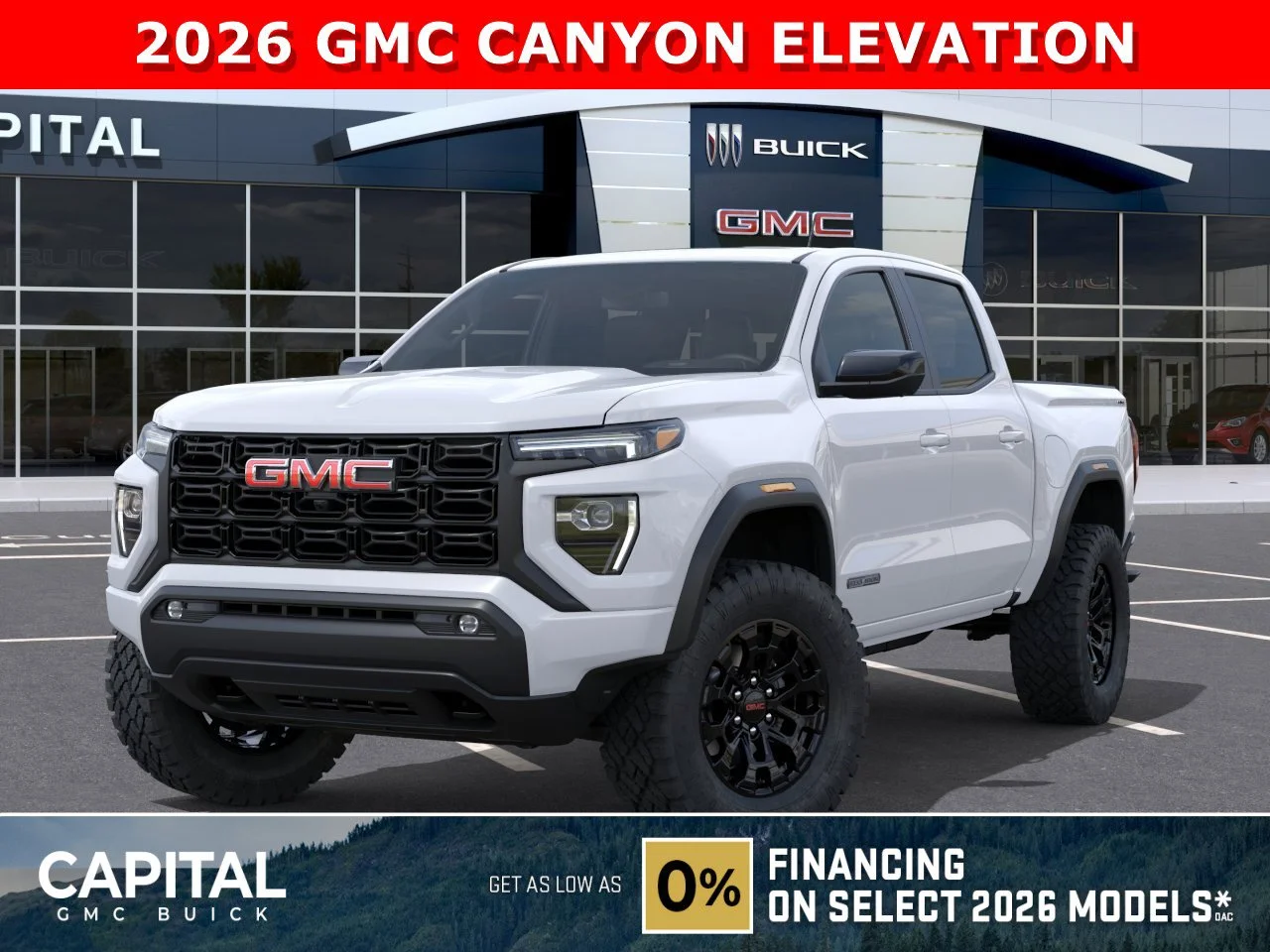 New 2026 Summit White GMC 4WD Elevation image 1