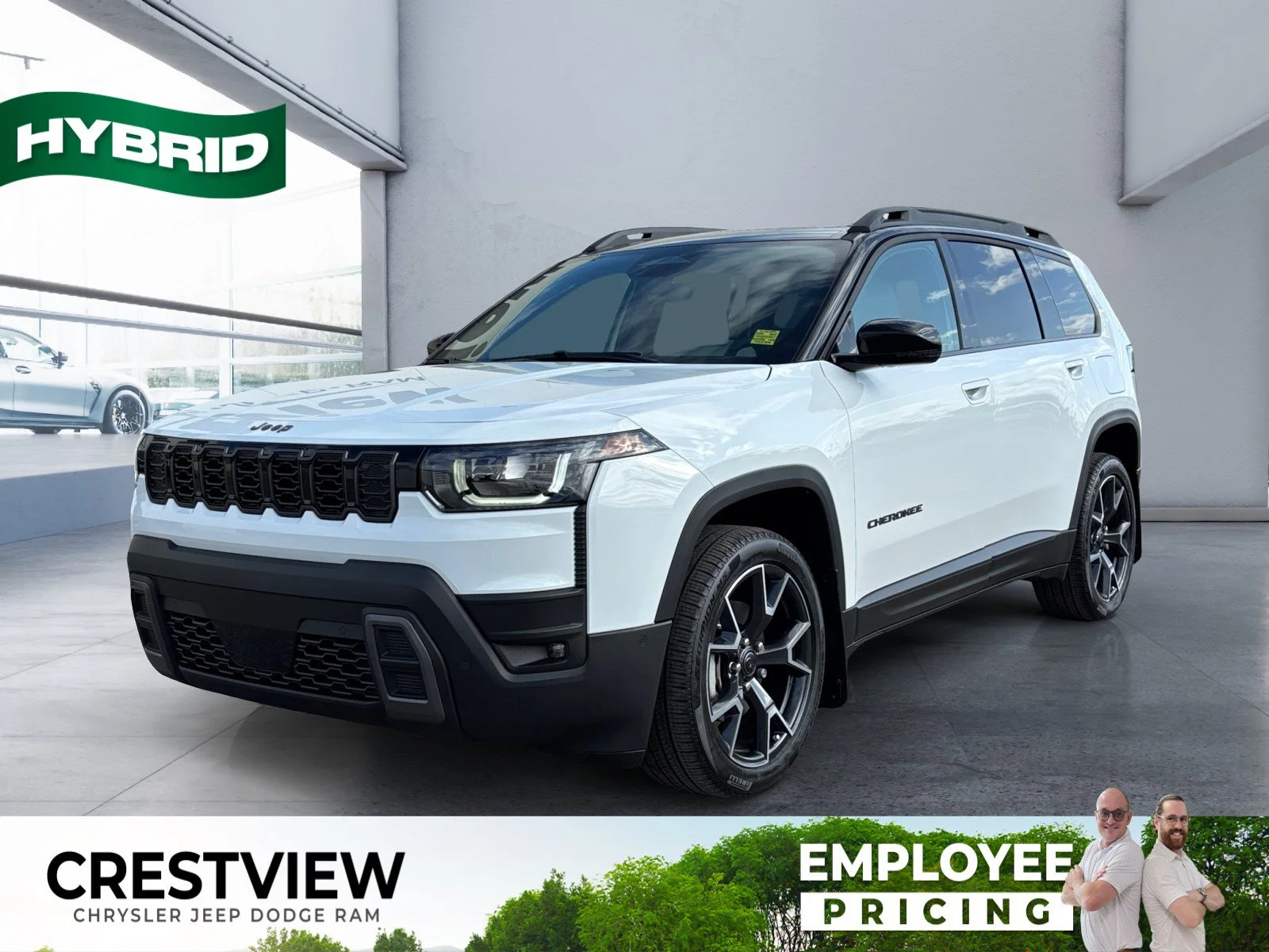 New 2026 Bright White Jeep Overland image 1