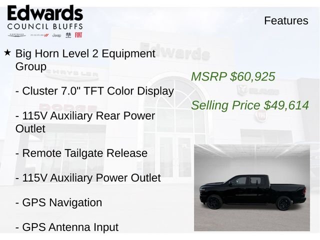 New 2026 Diamond Black Crystal Pearlcoat RAM Big Horn/Lone Star image 23
