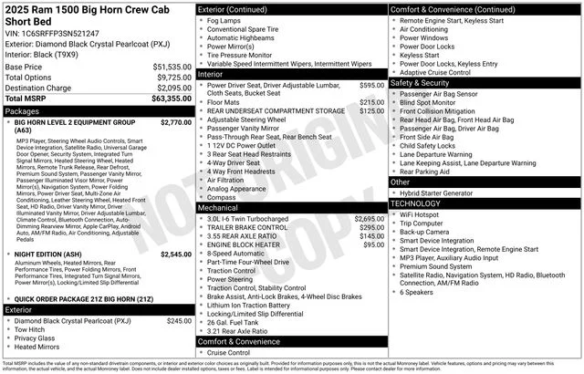 Used 2025 Black Ram Big Horn/Lone Star image 4