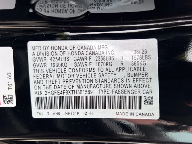 New 2026 Crystal Black Pearl Honda Sport image 18