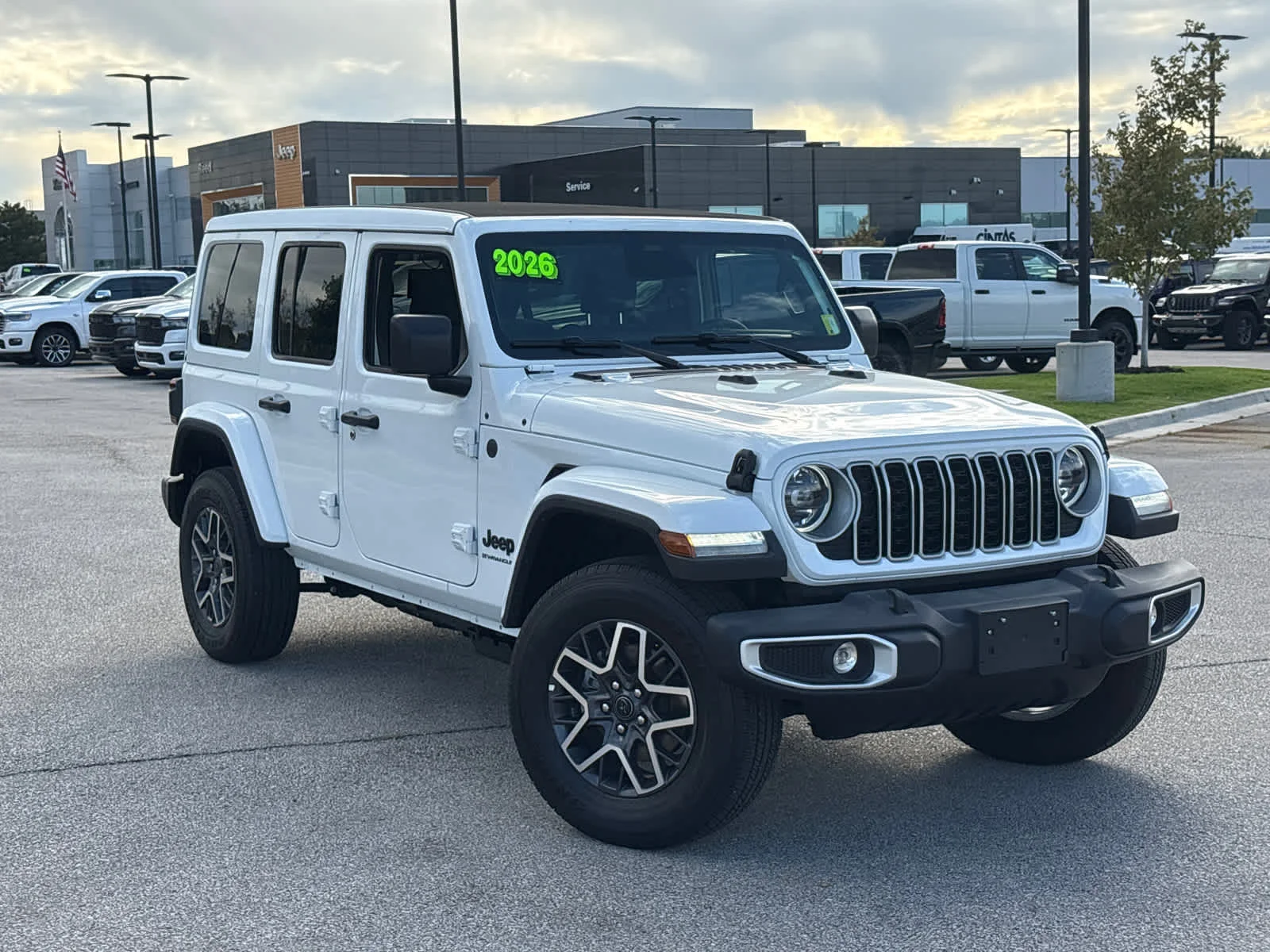 Used 2026 Jeep Wrangler 4-Door Sahara with VIN 1C4PJXEN0TW246704 for sale in Kansas City