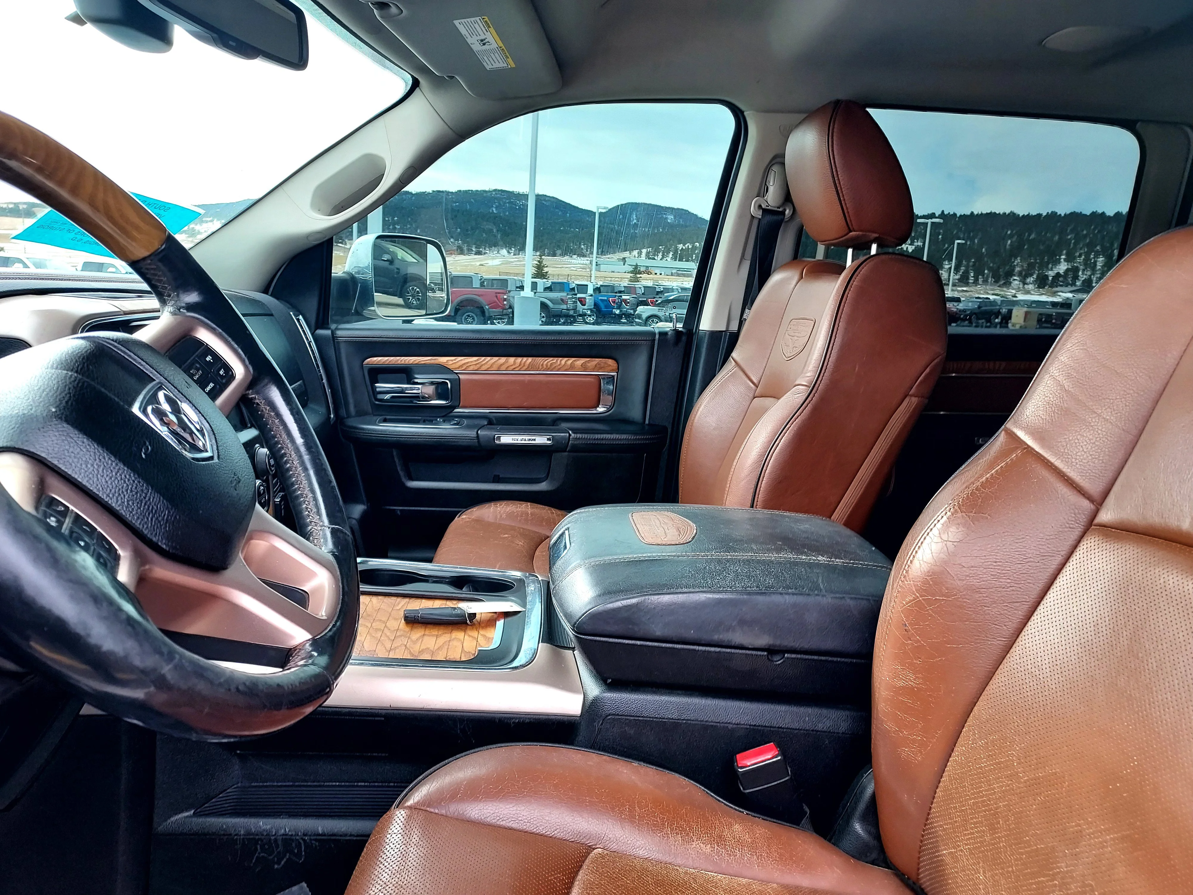 Used 2018 Pearl White Ram Longhorn image 13