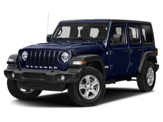 Used 2018 Ocean Blue Metallic Clearcoat Jeep Unlimited Sport image 1