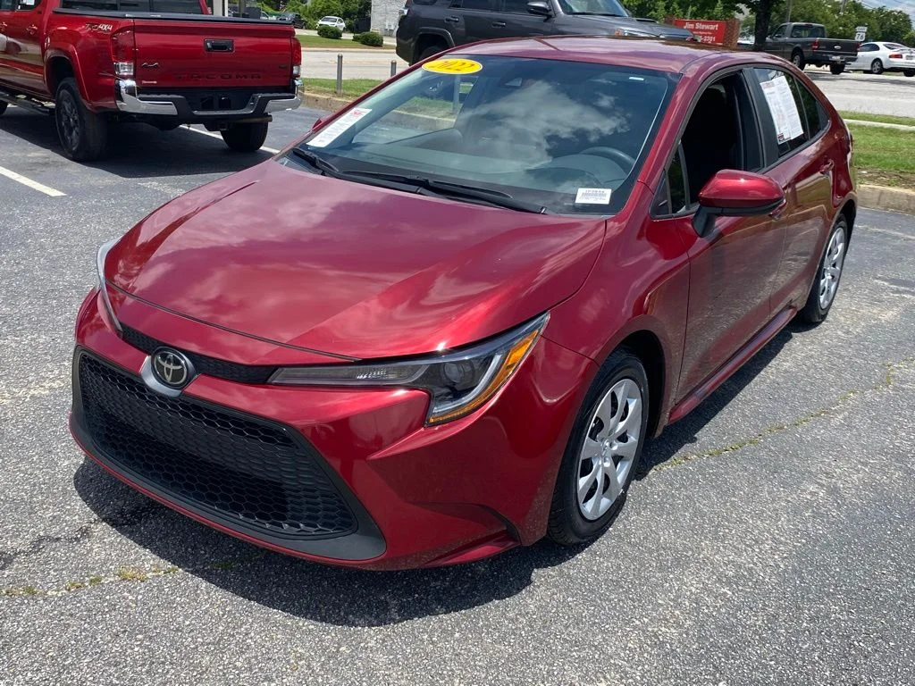Used 2022 Red Toyota LE image 2