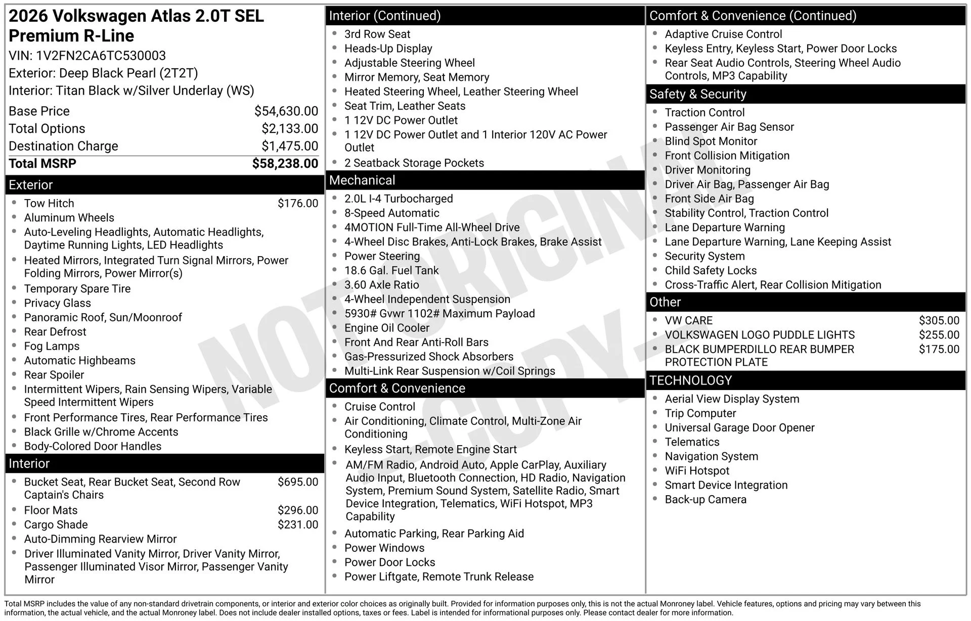 Certified Used 2026 Black Volkswagen 2.0T SEL Premium R-Line image 5