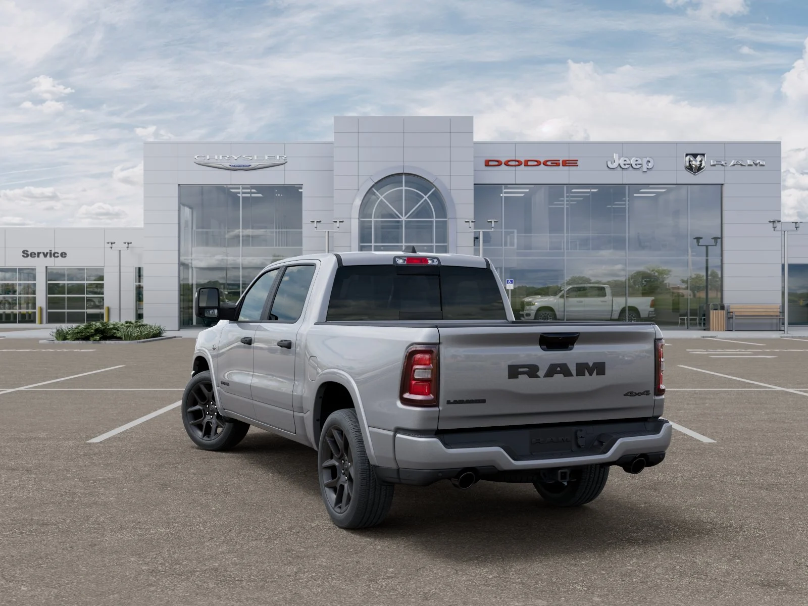 New 2026 Billet Silver Metallic Clear-Coat Exterior Paint RAM Laramie image 31