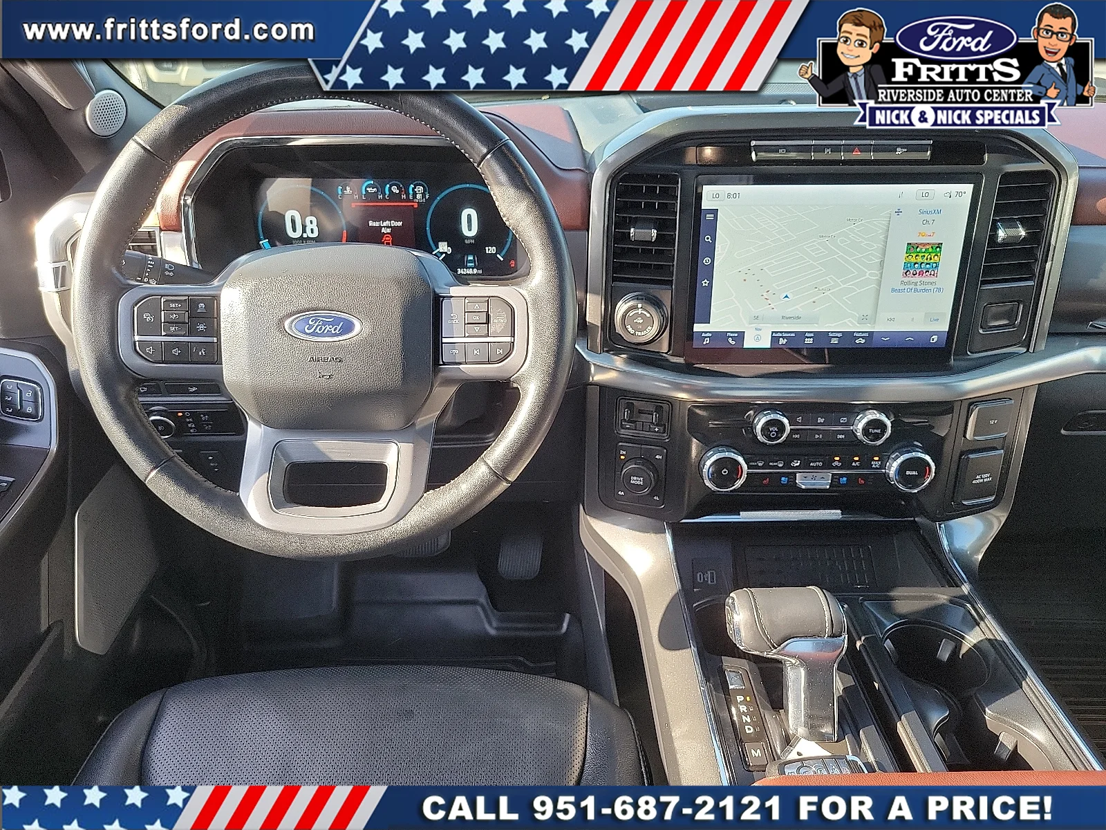 Certified Used 2023 Blue Metallic Ford LARIAT image 5