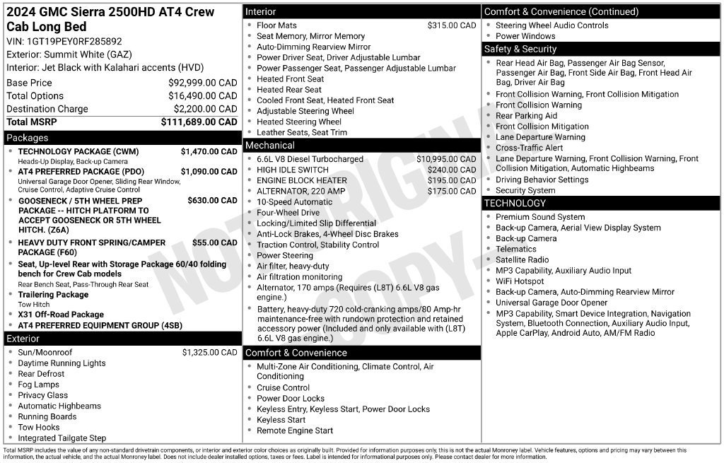 Used 2024 White GMC AT4 image 31
