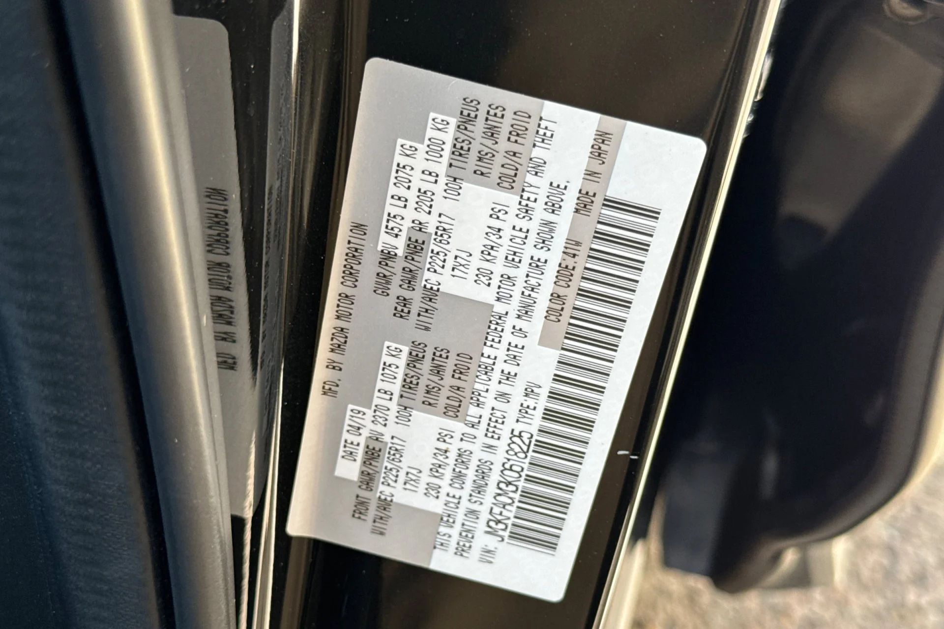 Used 2019 Jet Black Mica Mazda Touring image 28