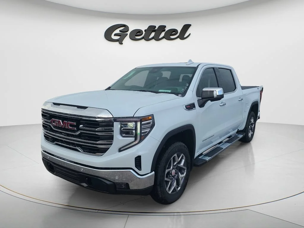 New 2026 Glacier White Tricoat GMC SLT image 1