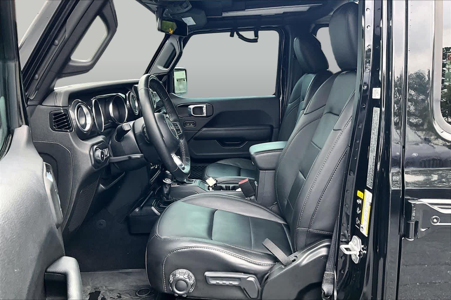 Used 2021 Black Clearcoat Jeep Unlimited Sahara Altitude image 8