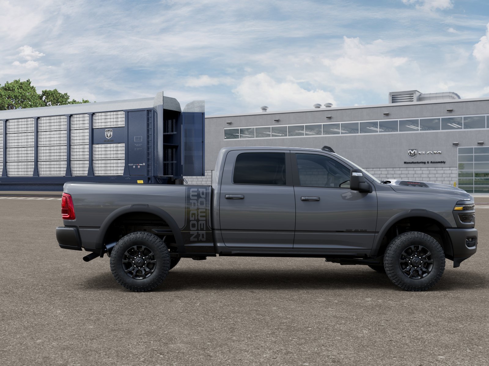 New 2026 Ceramic Gray Clear-Coat Exterior Paint RAM POWER WAGON image 12